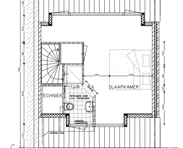 plattegrond zolder