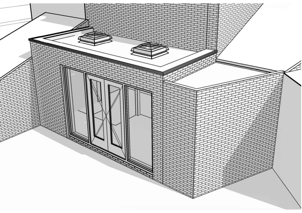 Aanbouw hoorn kersenboogerd 2,5 meter